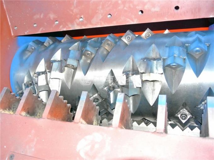 singola asse di orizzontale della cinghia della carta della gomma della macchina di plastica di plastica residua ad alta velocità resistente della trinciatrice